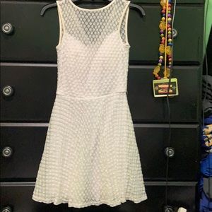 White High-Neck B. Darlin Dress—Small